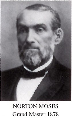 Portrait of Norton Moses, Grand Master of Texas, 1878